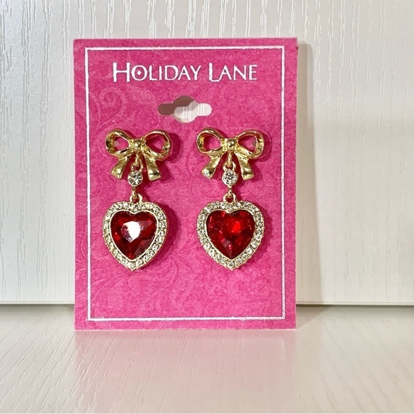 NWT Charter Club heart earrings ❤️💕♥️💙 - Picture 2 of 6